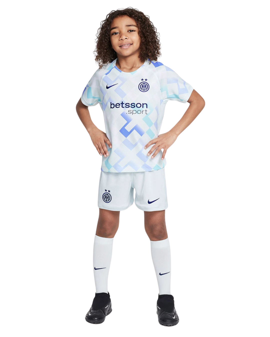 Kit Bambino Con Calzettoni Away 25/26 + Scudetto