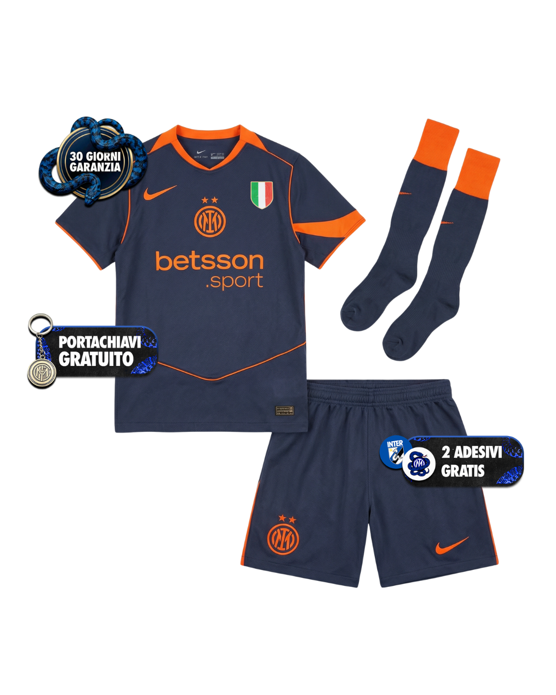 Kit Bambino Con Calzettoni Third 25/26 + Scudetto