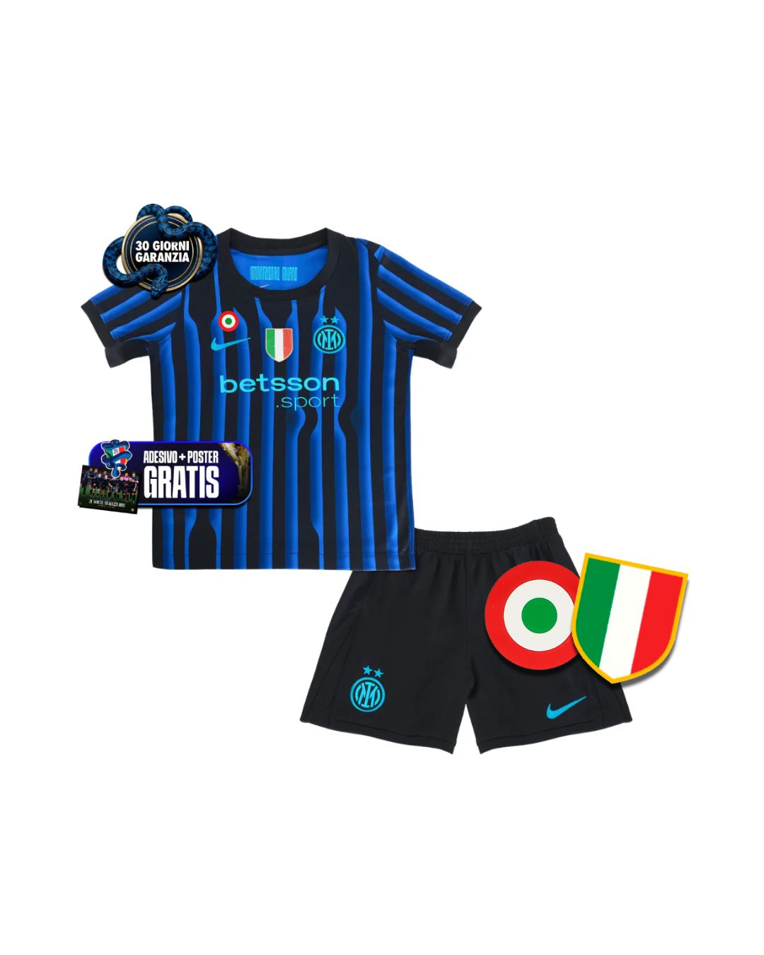 Kit Bambino Home 25/26 + Scudetto + Coppa Italia