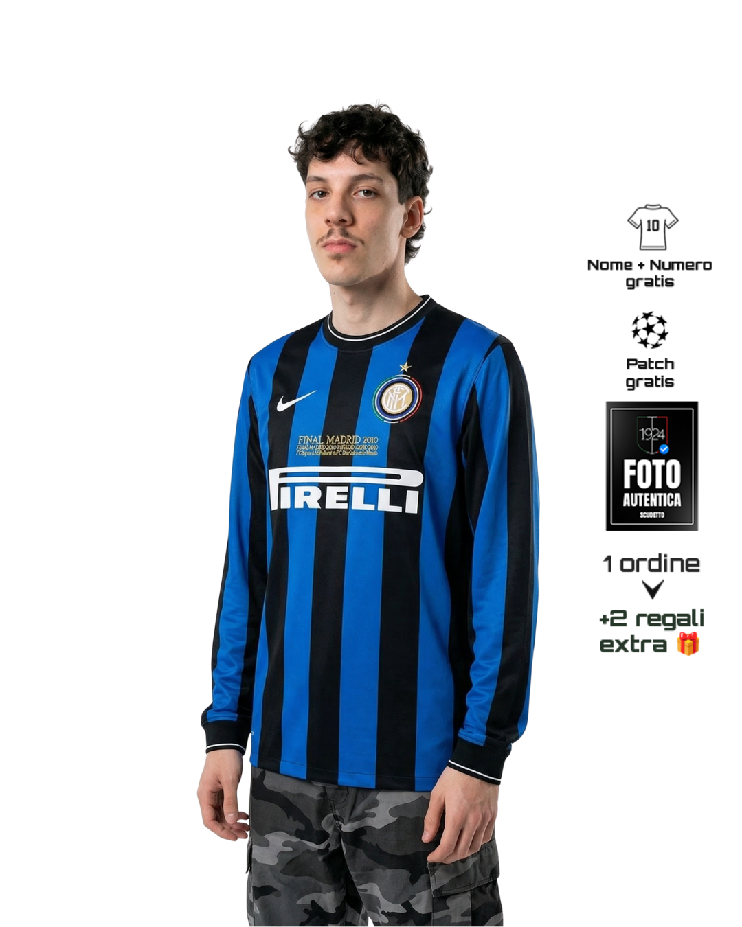 Maglia Retro Home Champions League Manica Lunga 09/10