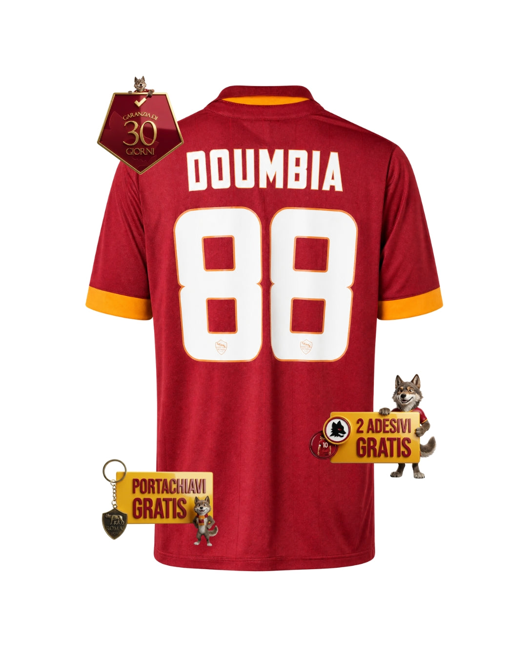 #88 DOUMBIA Maglia Gara Retro Home 2014/15