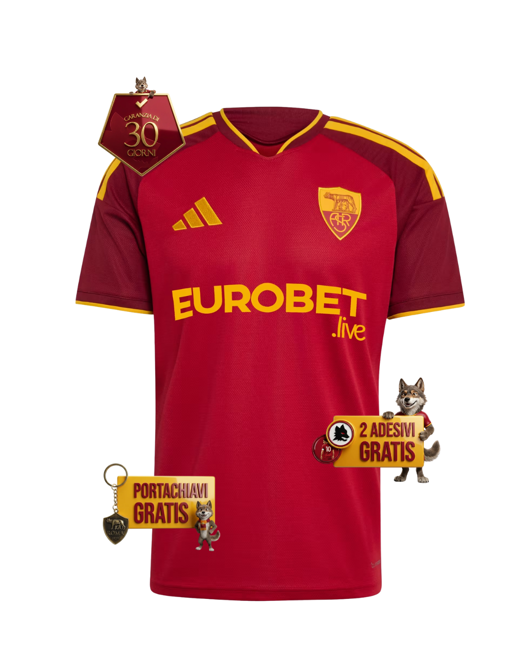 Maglia Gara Home Stadium 26/27 "GRAZIE A DIO NON SONO LAZIALE"