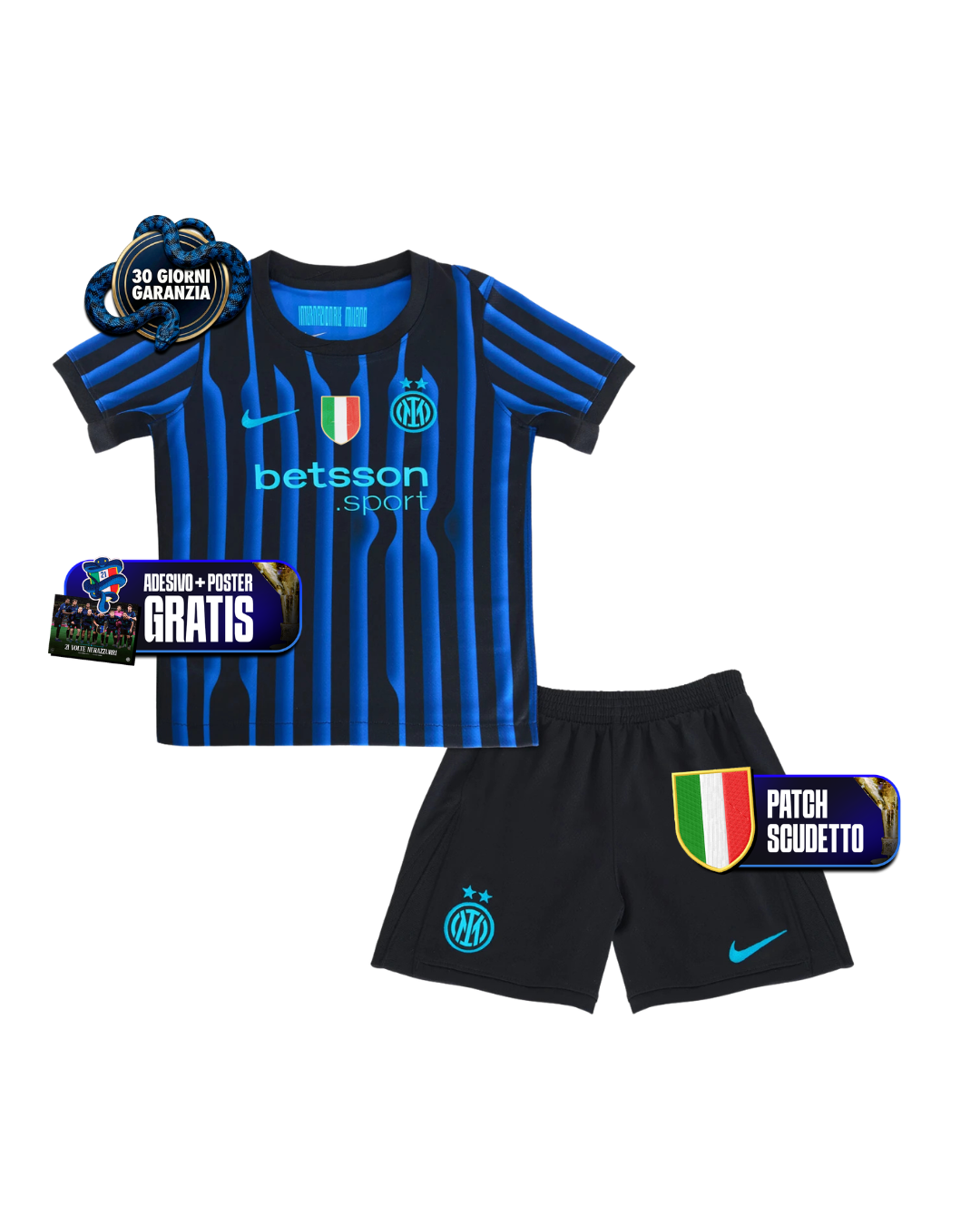 Kit Bambino Home 25/26 + Scudetto