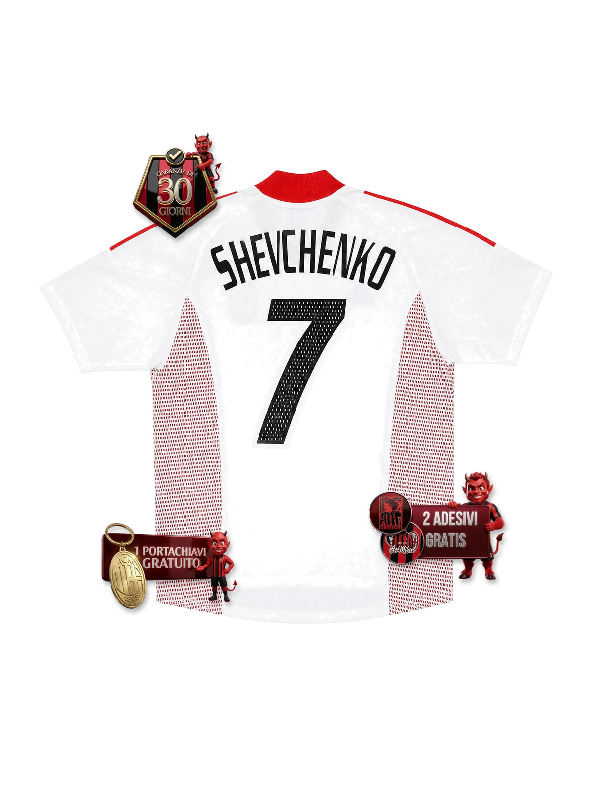 #7 SHEVCHENKO Maglia Retro ACM Away 2002/03