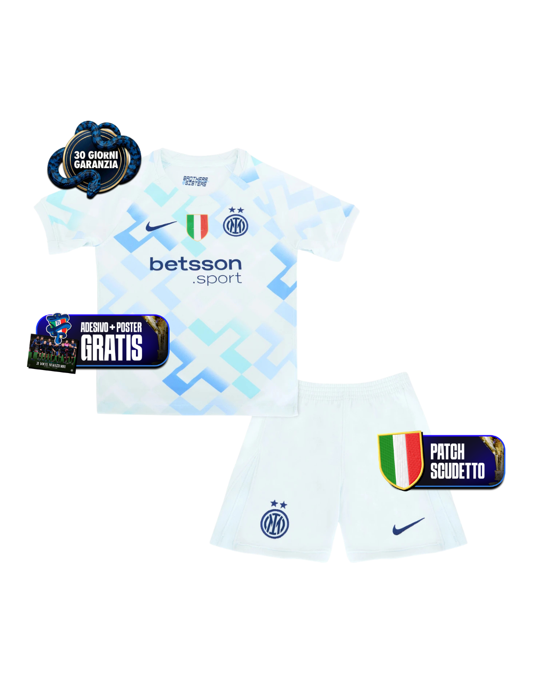 Kit Bambino Away 25/26 + Scudetto