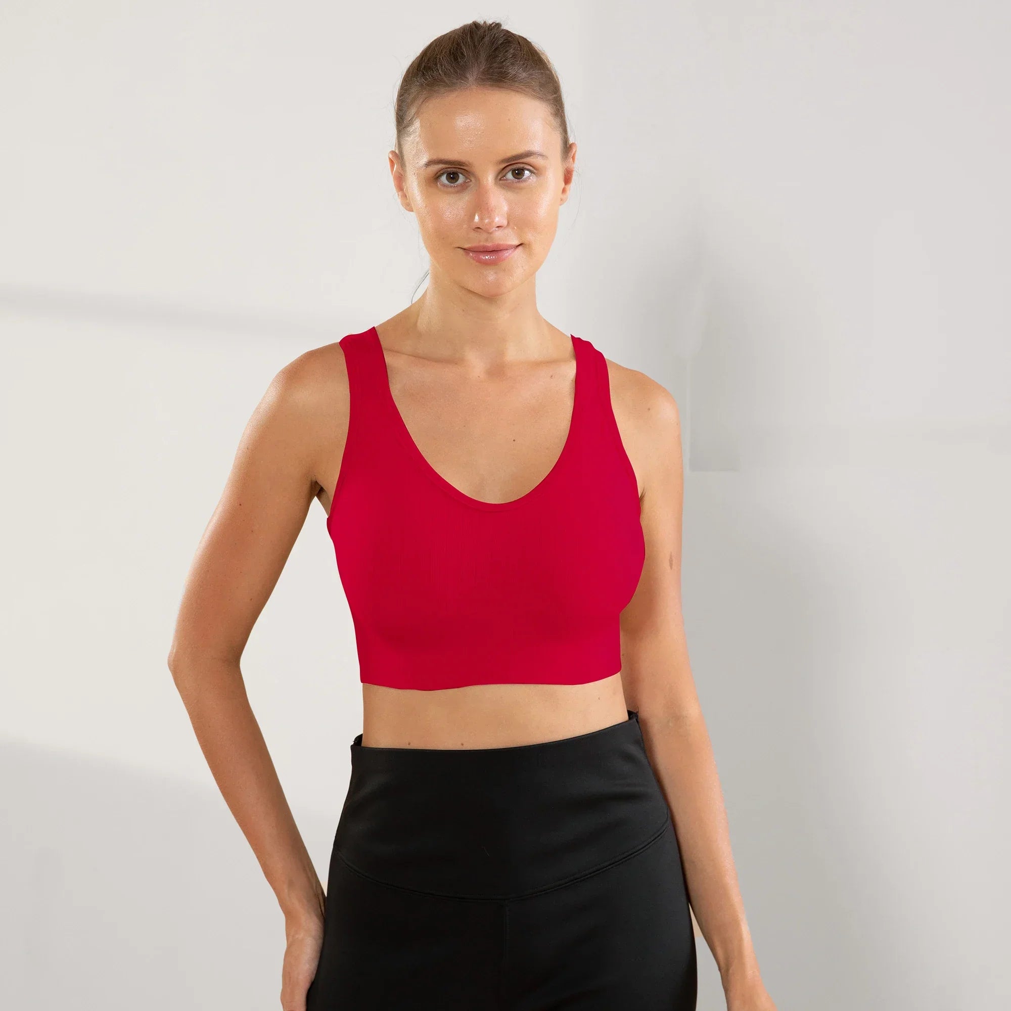 Gym, Women's Fitness Suits, Sports Bras, Women's No Bojo Basico Flat Seamless On The Side Bras, Brazil