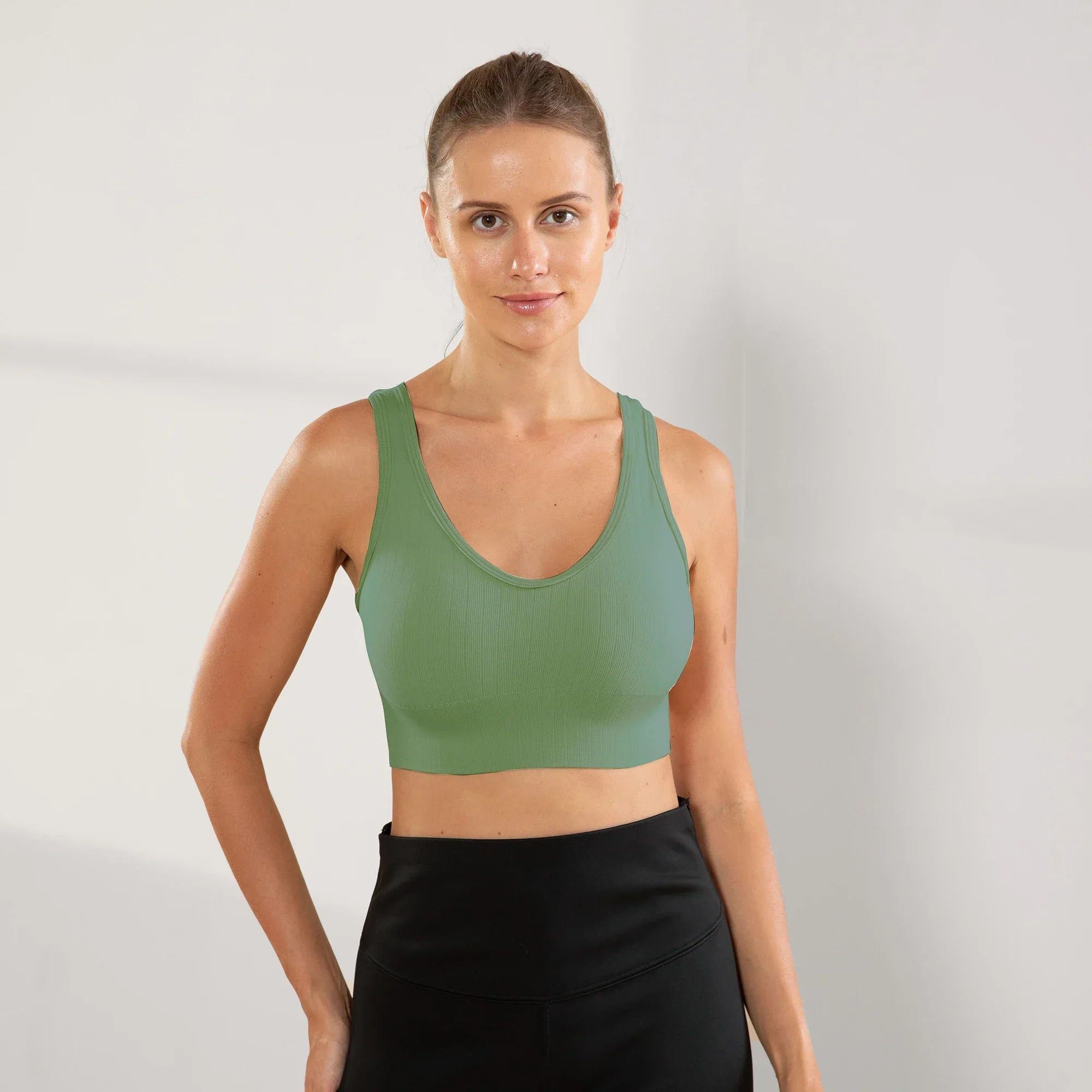Gym, Women's Fitness Suits, Sports Bras, Women's No Bojo Basico Flat Seamless On The Side Bras, Brazil