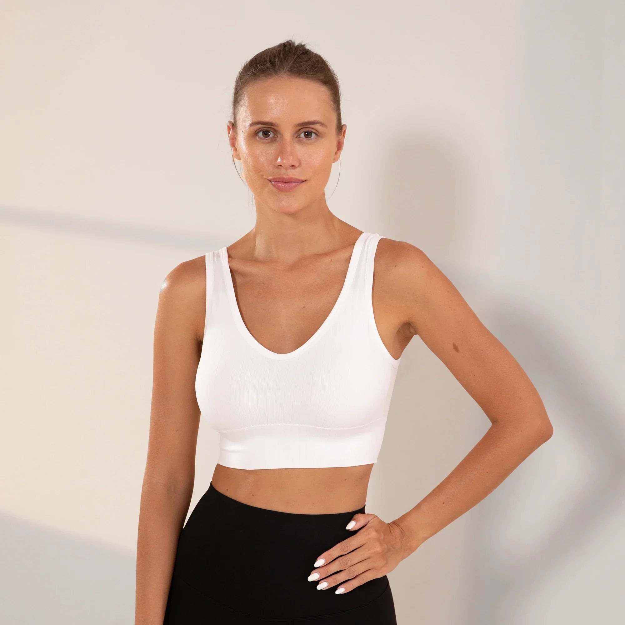 Gym, Women's Fitness Suits, Sports Bras, Women's No Bojo Basico Flat Seamless On The Side Bras, Brazil