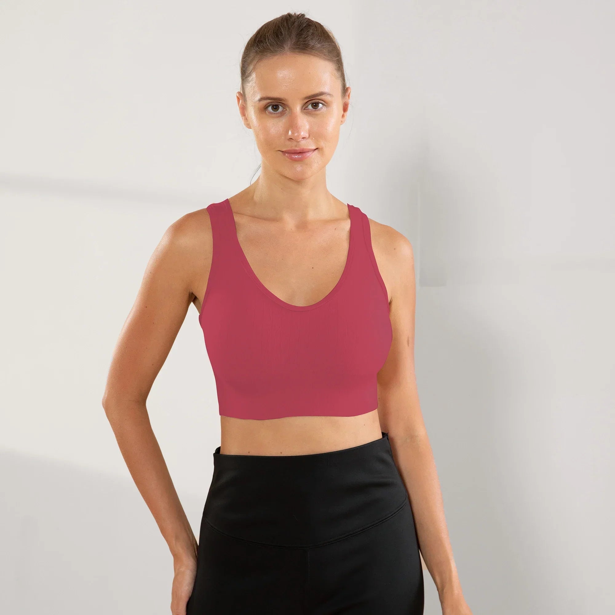 Gym, Women's Fitness Suits, Sports Bras, Women's No Bojo Basico Flat Seamless On The Side Bras, Brazil