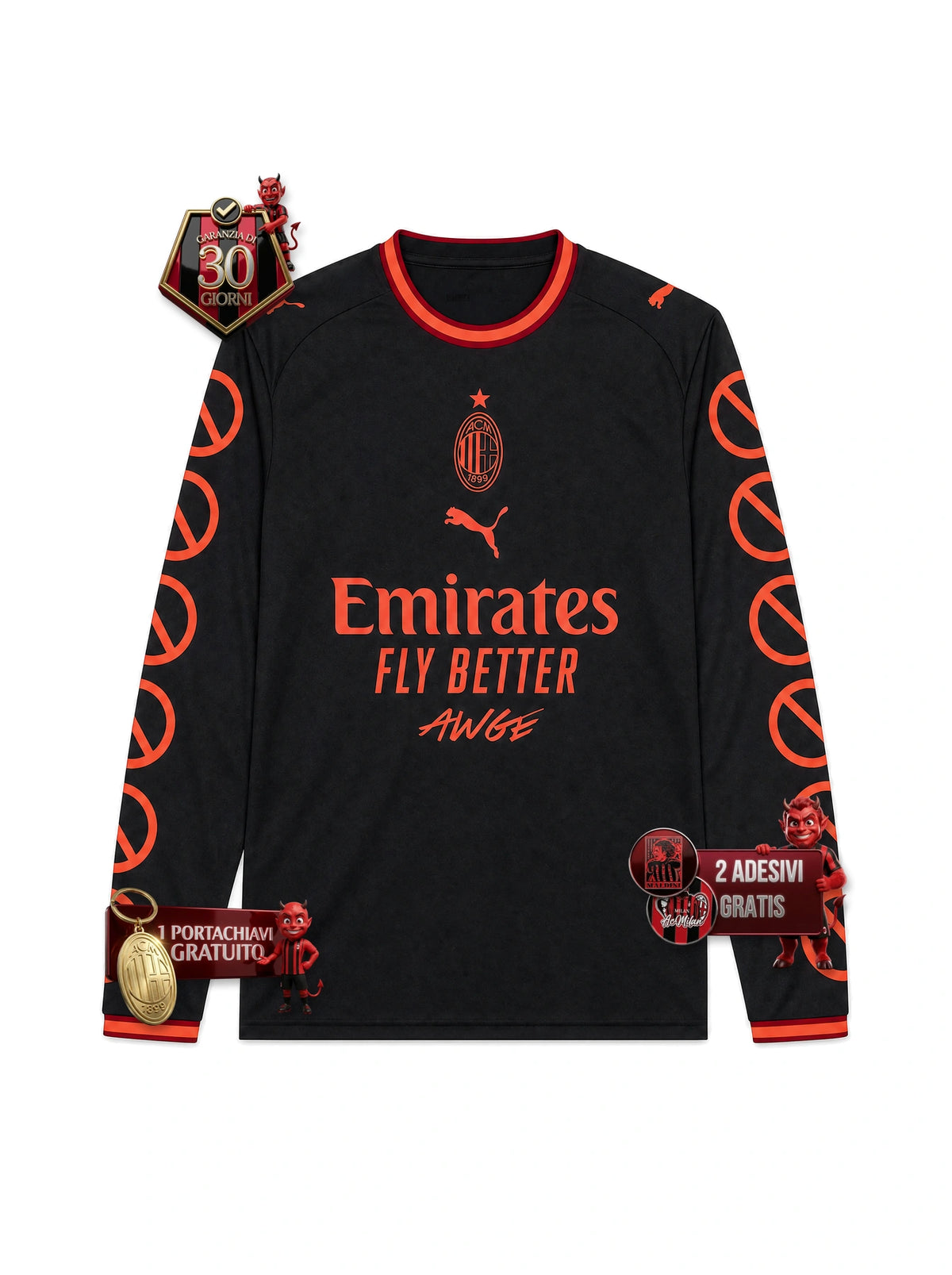 Maglia Gara A$AP Third Manica Lunga "DON'T BE DUMB"