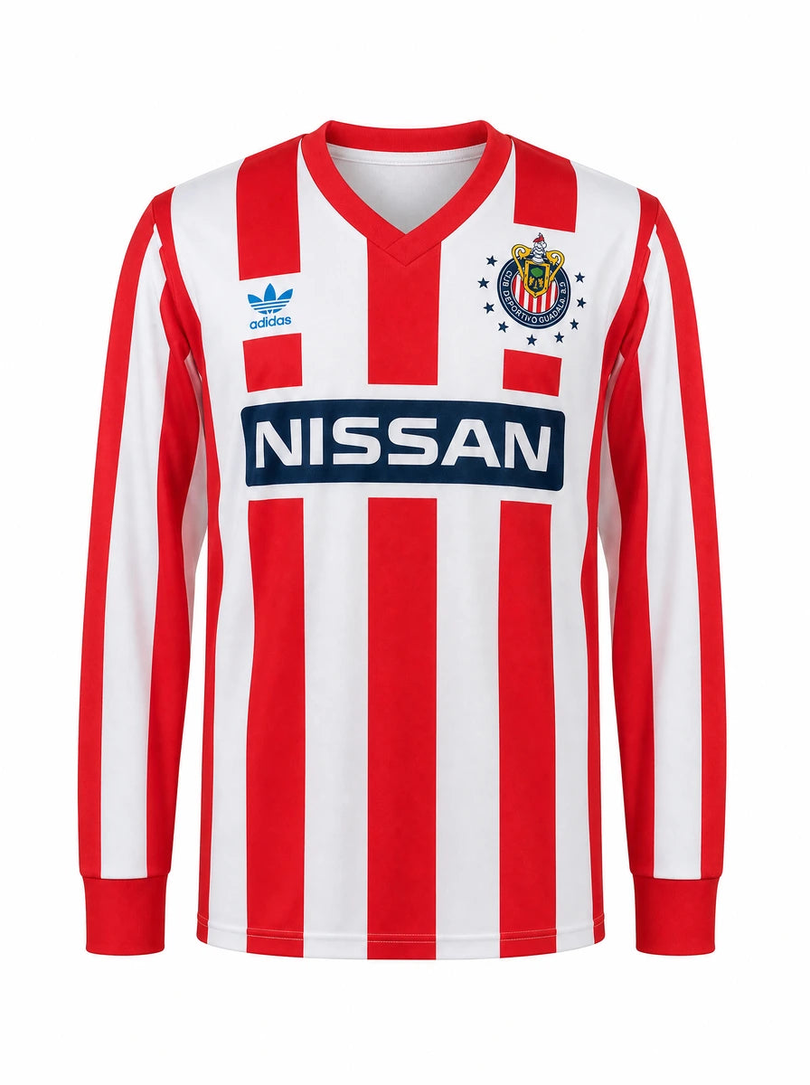 Maglia Gara Retro Home Manica Lunga 90/91