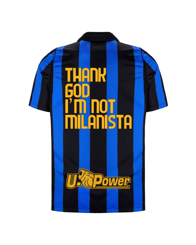 Maglia Gara Home Stadium 26/27 "THANK GOD I'M NOT MILANISTA"