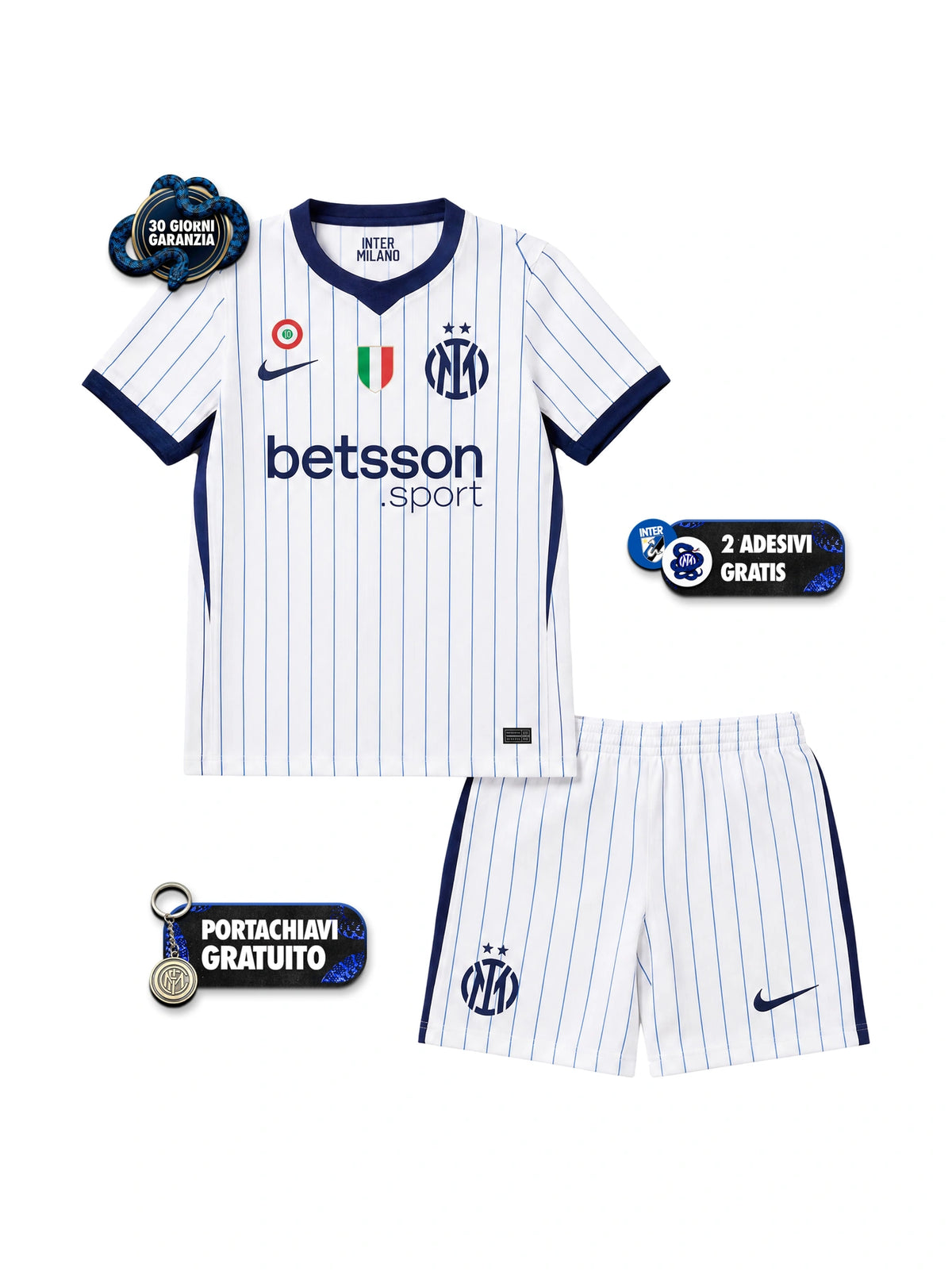 Kit Bambino Gara Away 26/27 + Scudetto + Coppa Italia