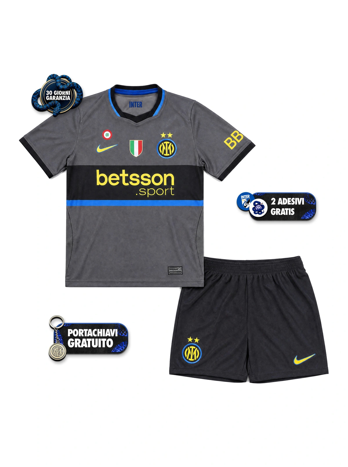 Kit Bambino Gara Third 26/27 + Scudetto + Coppa Italia