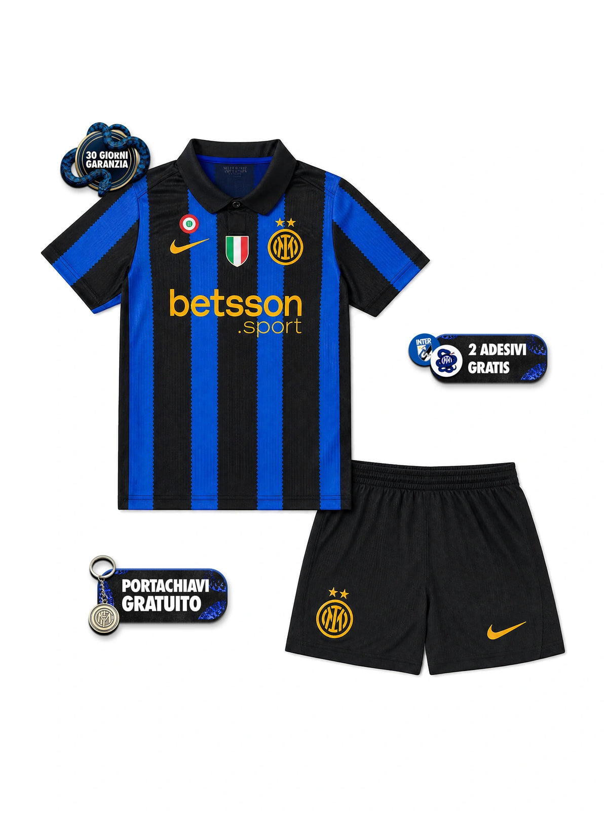 Kit Bambino Gara Home 26/27 + Scudetto + Coppa Italia