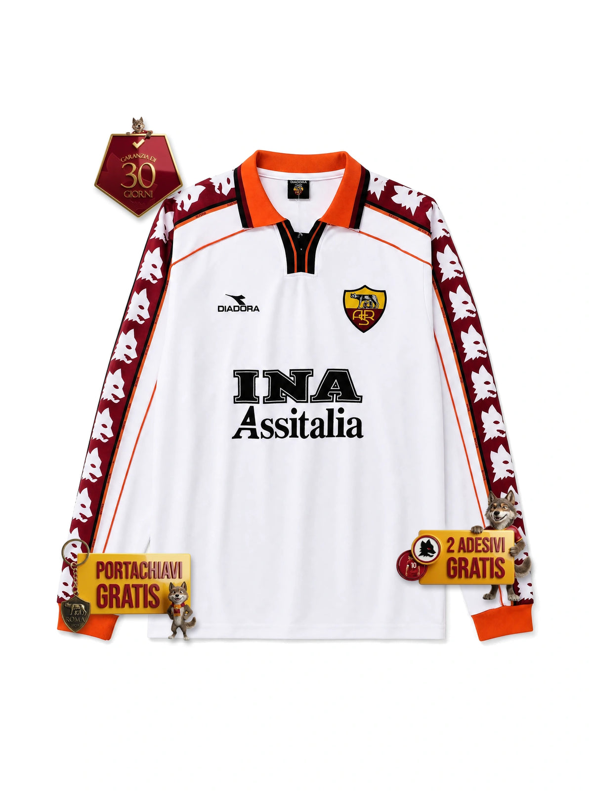 Maglia Gara Retro Away Manica Lunga 1998/99