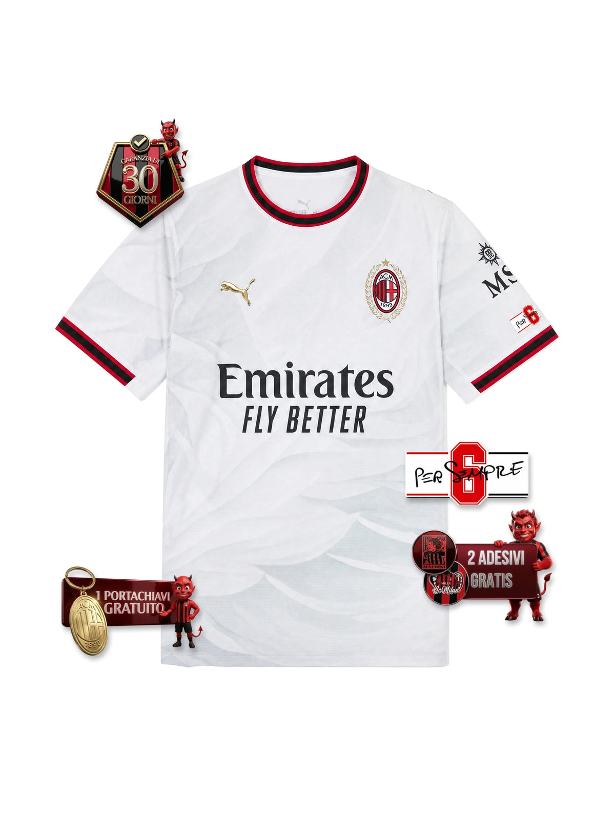 Maglia Gara Away Player 6 Per Sempre 26/27