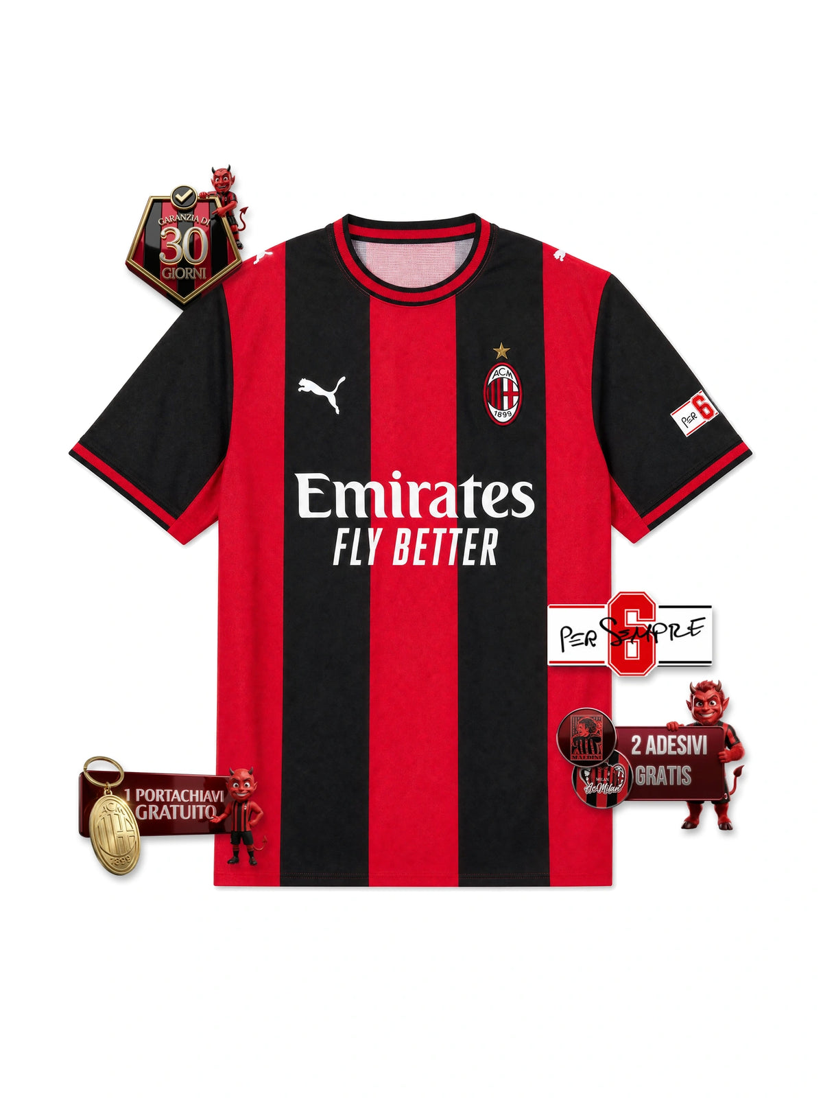 Maglia Gara Home Player 6 Per Sempre 26/27
