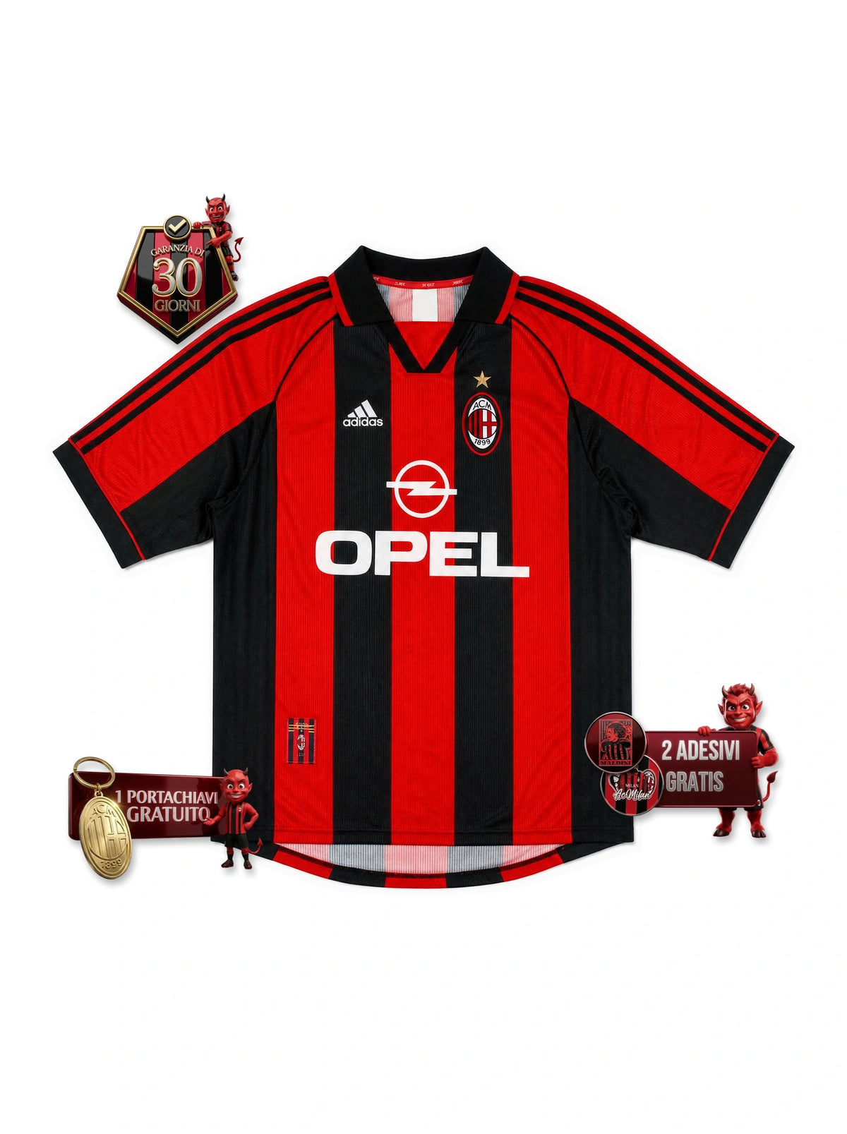Maglia Gara Retro Home ACM 1998/00
