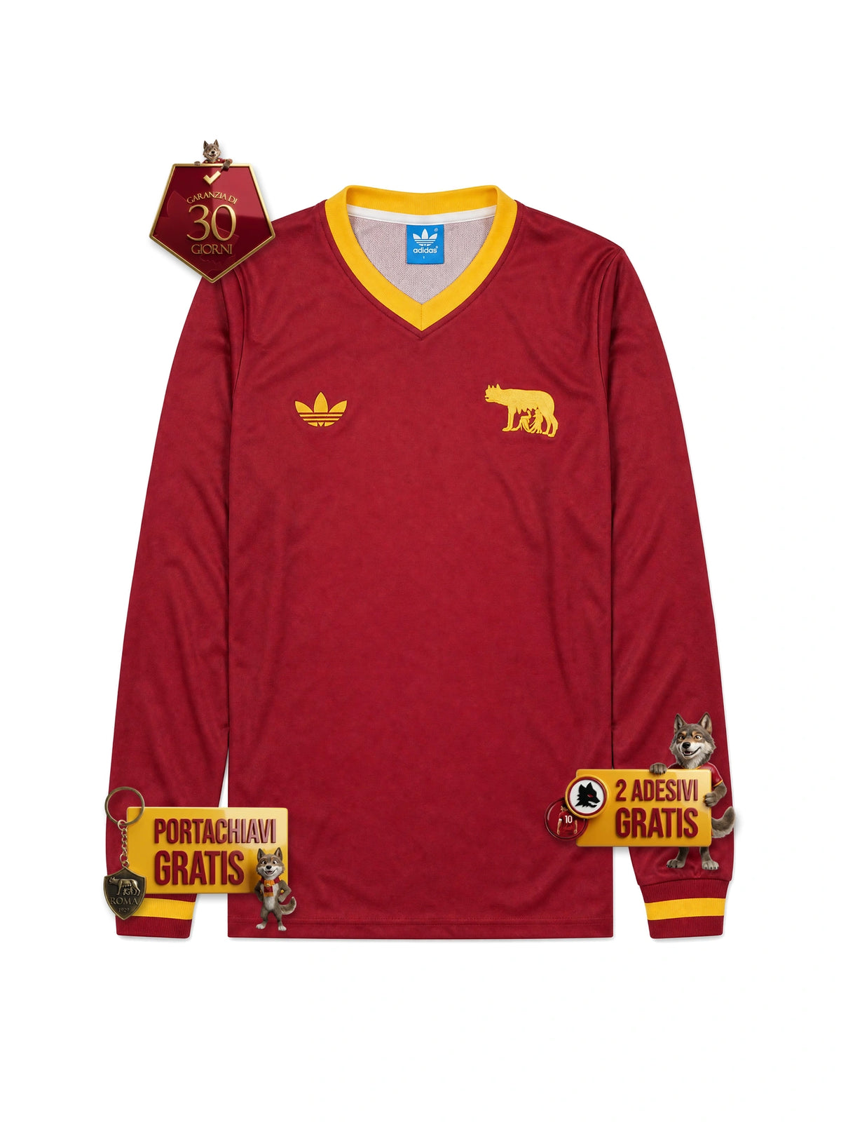 Maglia Retro Home Anni '90 Manica Lunga