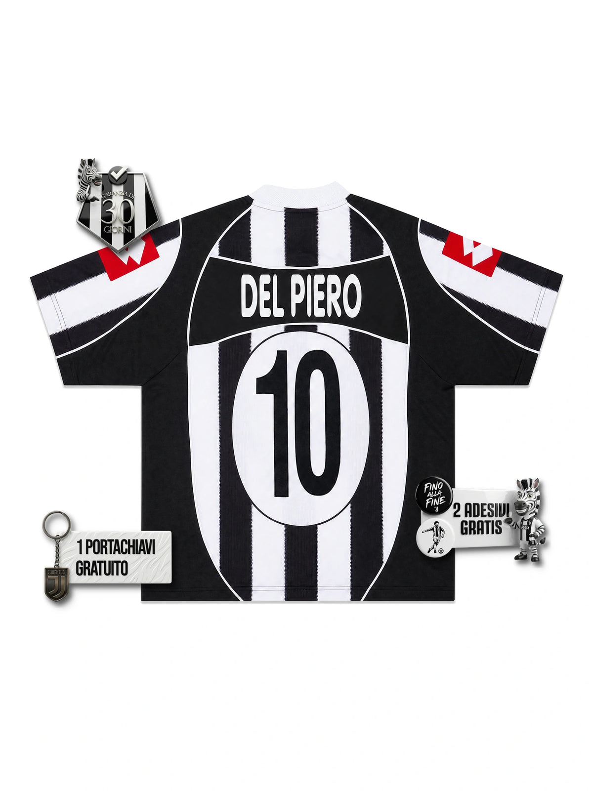 #10 DEL PIERO Maglia Gara Retro Home 2002/03