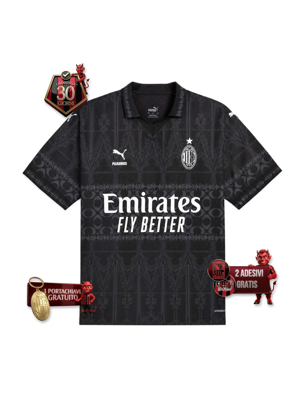 Maglia Speciali X Pleasures Nero