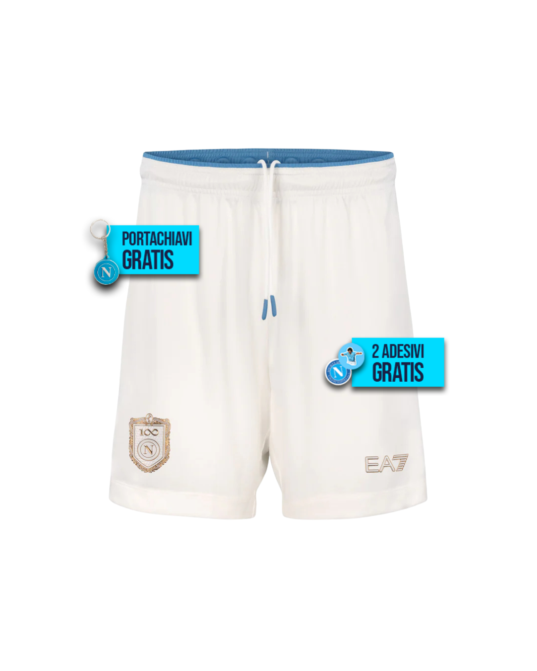 Pantaloncini Per Adulti Home Centenario Bianco 26/27