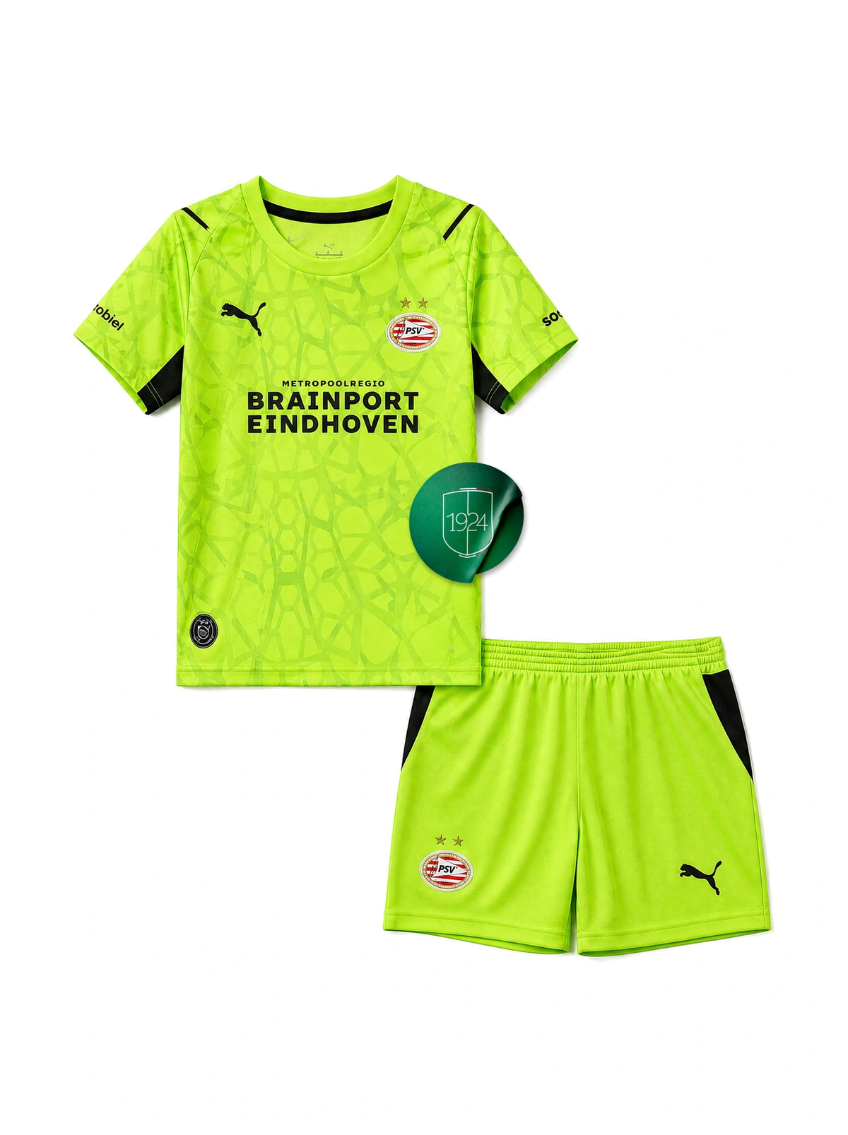 Kit Bambino Gara Portiere Light Green 26/27